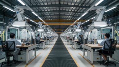 Usine SEB en Asie avec machines avancées