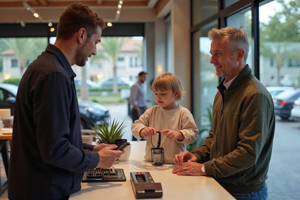 Parent rapporte un bracelet rappel&eacute; dans une boutique Center Parcs