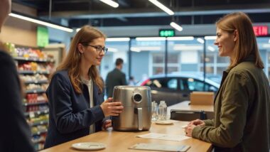 Client rapporte un air fryer rappelé au service clients