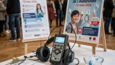 Stand de dépistage auditif lors de la Journée nationale de l’audition 2026