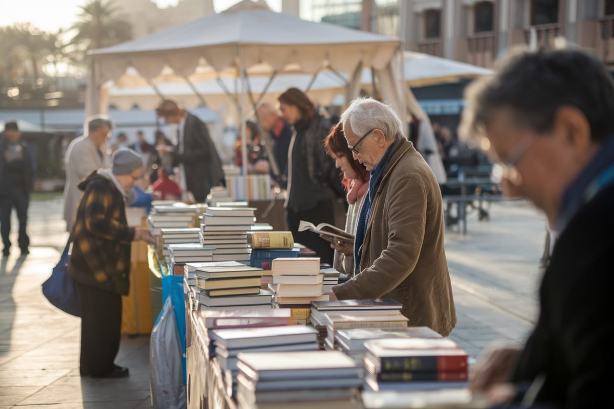 Lecteurs rassembl&eacute;s &agrave; Rabat pour une f&ecirc;te du livre en plein air